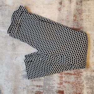 Ankle-length slacks H&M - Black & white pattern 36/6 (or 4 in new sizing)